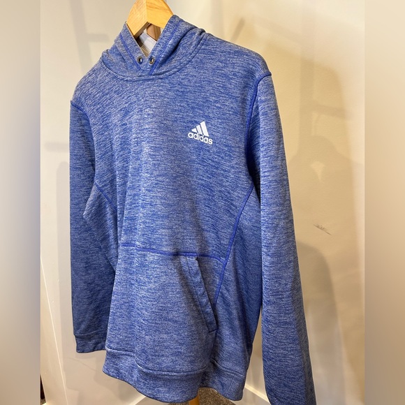 Heather Blue Adidas Hoodie - Picture 2 of 3